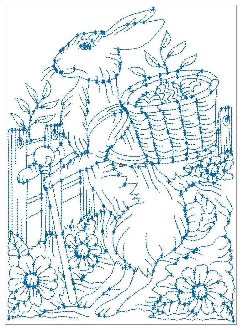 "Delivering Eggs" design up to the first jump/trim