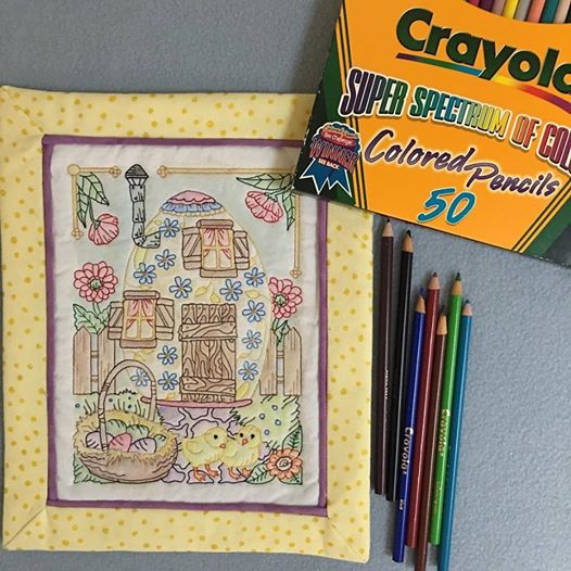 Colored Vintage Easter Bunnies sample
