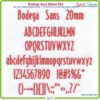 Bodega Sans 20mm ESA Font