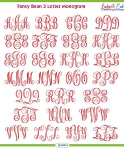 Fancy Monogram Bean Font