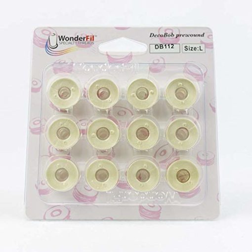 WonderFil DecoBob, Pre-Wound Bobbins, Size L – Colored bobbins