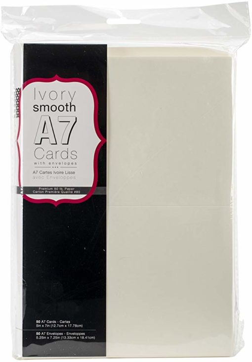 Heavyweight A7 Cards with Envelopes (ivory)