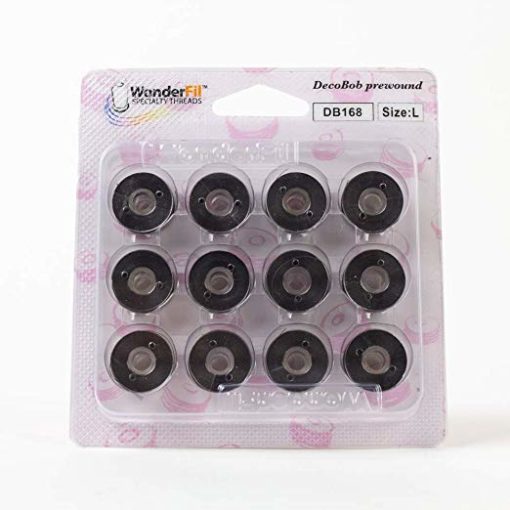 WonderFil DecoBob, Pre-Wound Bobbins, Size L – Colored bobbins