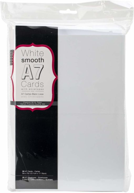 Heavyweight A7 Cards with Envelopes (white)