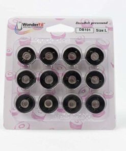 WonderFil DecoBob, Pre-Wound Bobbins, Size L – Colored bobbins