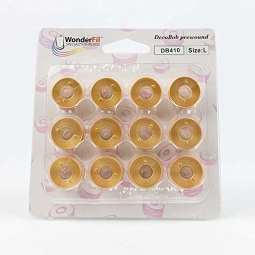 WonderFil DecoBob, Pre-Wound Bobbins, Size L – Colored bobbins