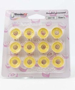 WonderFil DecoBob, Pre-Wound Bobbins, Size L – Colored bobbins