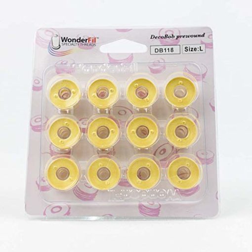 WonderFil DecoBob, Pre-Wound Bobbins, Size L – Colored bobbins