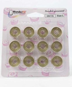WonderFil DecoBob, Pre-Wound Bobbins, Size L – Colored bobbins