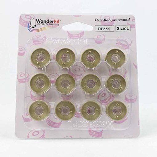 WonderFil DecoBob, Pre-Wound Bobbins, Size L – Colored bobbins