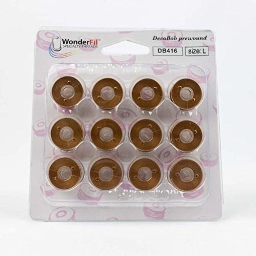 WonderFil DecoBob, Pre-Wound Bobbins, Size L – Colored bobbins