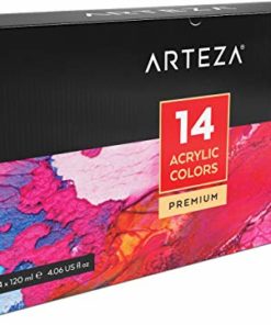 ARTEZA Acrylic Paint, Set 14 Colors