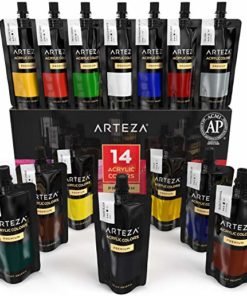 ARTEZA Acrylic Paint, Set 14 Colors