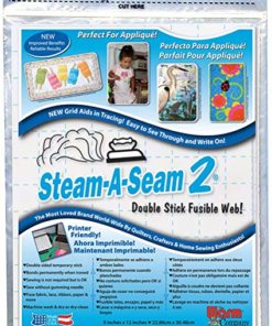 Steam-A-Seam 2 Double Stick Fusible Web-9″X12″ 5/Pkg(2 Pack)