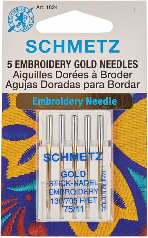 Schmetz Gold Embroidery Needles