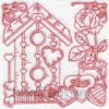 (lgs10305) Birdhouse with Hearts & Rose (Multi-size)