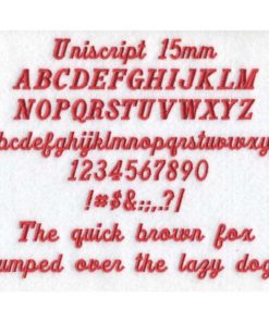 Uniscript 15mm ESA font