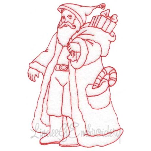 Santa with Candy Cane