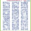 Astrology Continuous Line Blocks