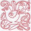 Bird with Scissors & Holly