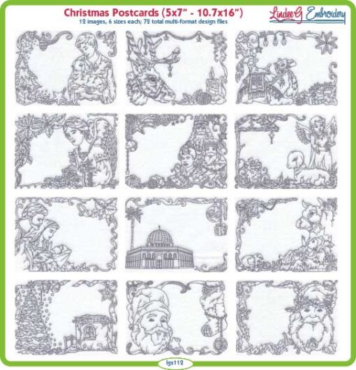 Elegant Christmas Cards set