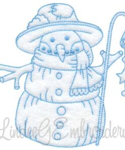 Snowman with Lamp (4 sizes)