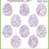 Floral Egg Redwork (4 sizes)