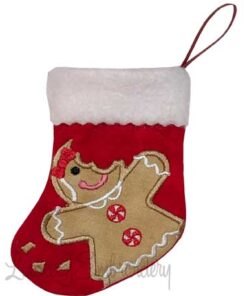 Gingergirl Bitten Stocking (4.6 x 5.9-in)