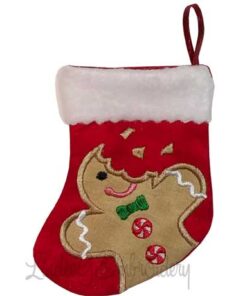 Gingerman Bitten Stocking (4.6 x 5.9-in)