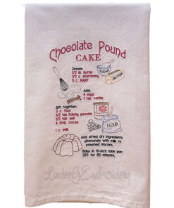 Chocolate Pound Cake Recipe (6.8 x 10.8-in)