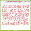 Cooper Bold Applique 75mm ESA Font
