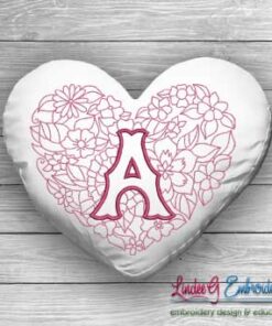 Sweetheart Monogram A - 4 sizes