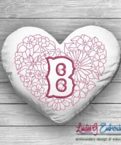 Sweetheart Monogram B - 4 sizes