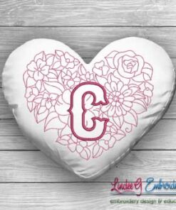 Sweetheart Monogram C - 4 sizes