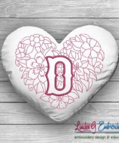 Sweetheart Monogram D - 4 sizes