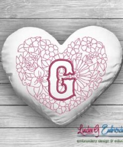 Sweetheart Monogram G - 4 sizes