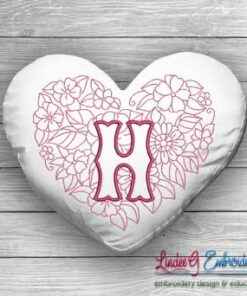 Sweetheart Monogram H - 4 sizes