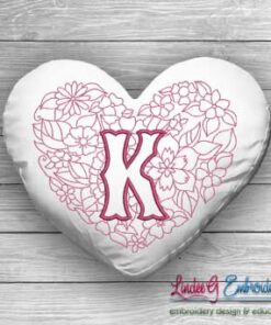 Sweetheart Monogram K - 4 sizes