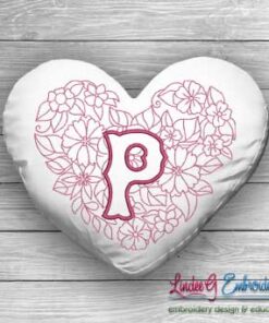 Sweetheart Monogram P - 4 sizes