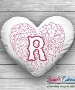 Sweetheart Monogram R - 4 sizes