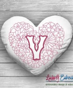 Sweetheart Monogram V - 4 sizes