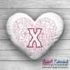 Sweetheart Monogram X - 4 sizes