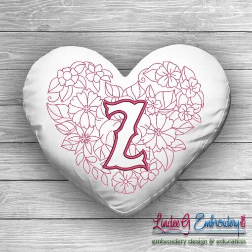 Sweetheart Monogram Z - 4 sizes