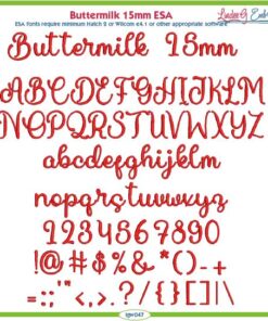 Buttermilk 15mm ESA Font