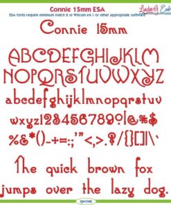 Connie 15mm ESA Font