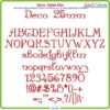 Deco 25mm ESA Font