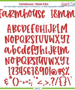 Farmhouse 18mm ESA Font