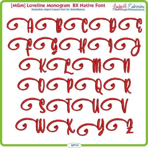 MGM Loveline Monogram BX Native Font