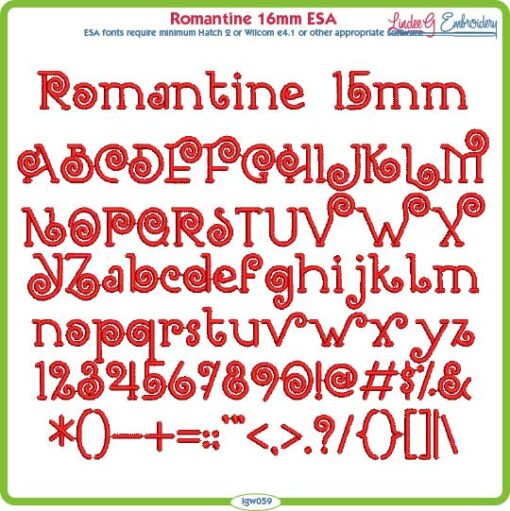 Romantine 15mm ESA Font