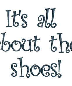 All About Shoes text (5.8 x 4.7-in)